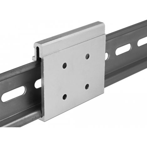 Delock Clip de montaje de aluminio para riel DIN