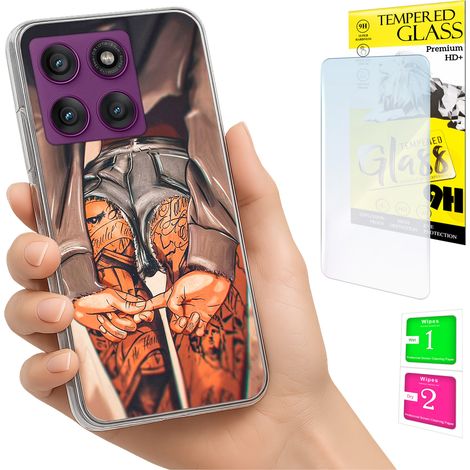 Schutzhülle für Motorola Edge 60 Pro: Foto-Rückseite + 9H-Glas (1/5)