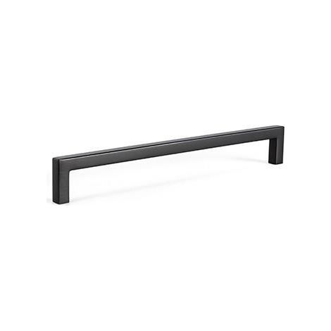 tirador zamak ''u'' acabado negro mate dist. agujero dist. 320mm.