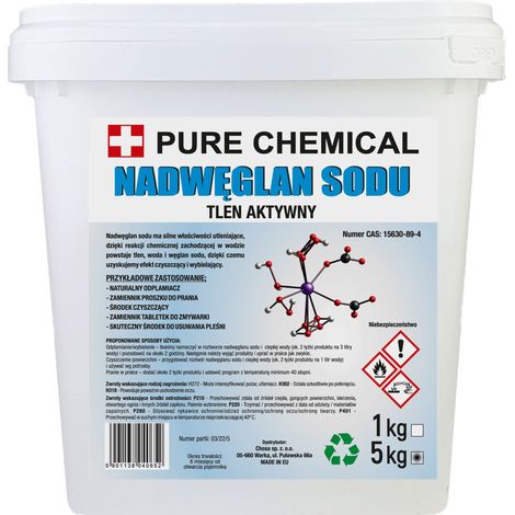 Natriumpercarbonat 5 kg - Écologique - Nettoyant puissant - Bactéricide naturel