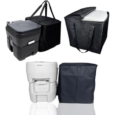 Grande Taille 5,3 Gallons de Transport de Toilettes en Camping pour Le Couvercle de Protection de Toilette Portable RV (1/3)