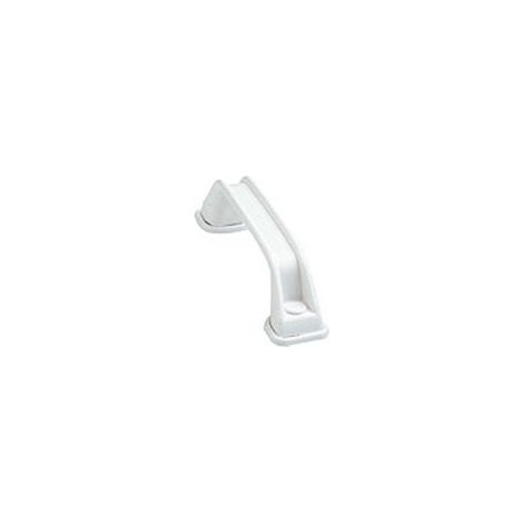 Maxter – Poignée de porte coulissante blanche 145 mm – Pour portes et tiroirs – Design ergonomique pour prise en main confortable