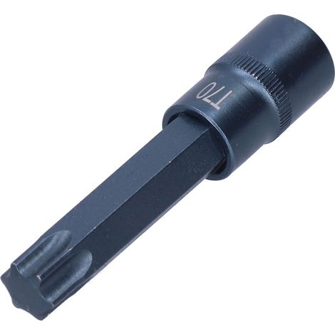 Embout de douille Star S2 en acier allié, clé électrique rapide, outil de quincaillerie, bleui sous blister 1/2X100XT70 (1/5)