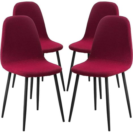 Housses de chaises de salle à manger, housses de chaises extensibles, housses de chaises pour cuisine, salon et bureau (1/5)