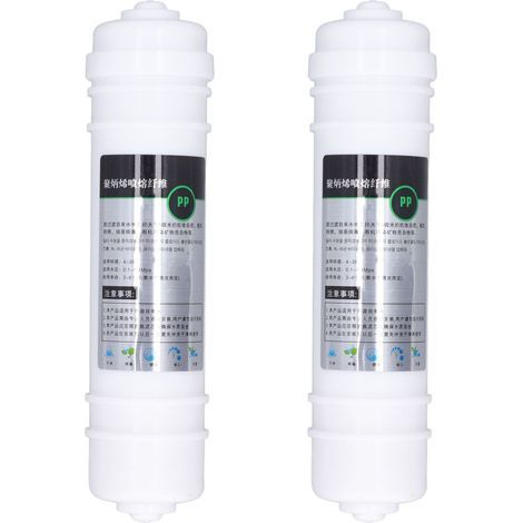Filtre purificateur d'eau 10 pouces en coton PP, 2 pièces, connexion rapide, remplacement universel (1/5)