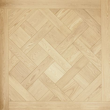 Dalle de parquet Versailles - Chêne massif - Verni-Naturel - 100x100 cm