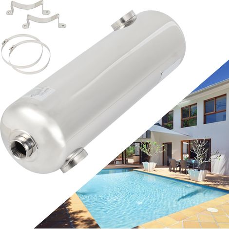 Jiubiaz Chauffage de piscine 60 kW Échangeur thermique en acier inoxydable Piscine Chauffage de piscine