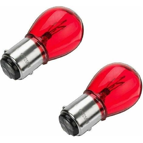 12V 21/5W BAY15D rote Glühbirnen für Auto- und Traktor-Rückbremslichter, 2er-Pack. (1/5)