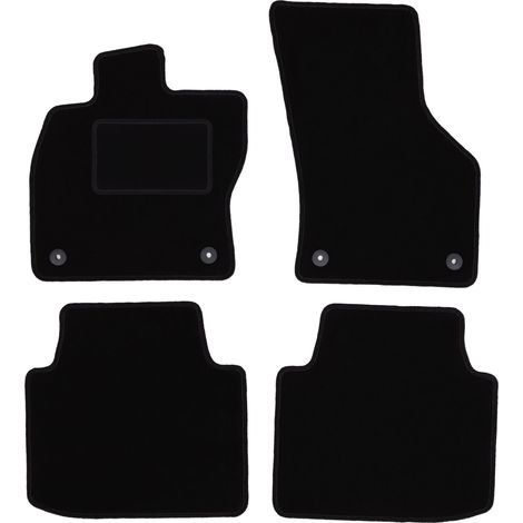 Schwarze Veloursmatten für: Seat Tarraco Crossover (2018-)