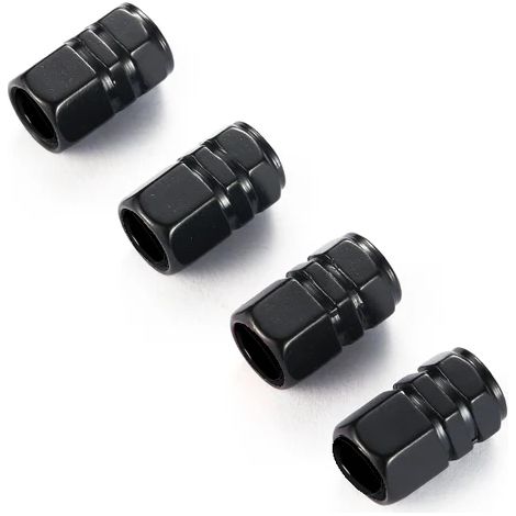 (Noir) 4 bouchons de valve de pneu en métal cinq couleurs avec logo de voiture, compatibles avec les modèles 323 Cx-5 2 4 5 6 7 8 Cx5 Cx3 Cx30 3 626 2010 2020 Rx8 Accessoires (1/5)