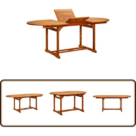 Table de jardin 200x100x75 cm Bois d'acacia massif - Table De Jardin - Table Extérieure - Acacia Massif - Mobilier De Jardin - Table À Manger