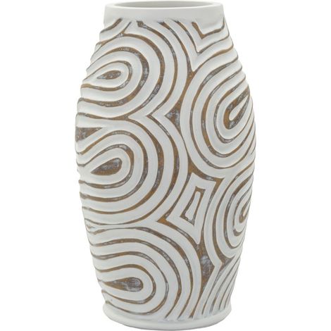MACETA DE RESINA OBLIX CM Ø 19,5X35 (ABERTURA CM Ø 10,5)