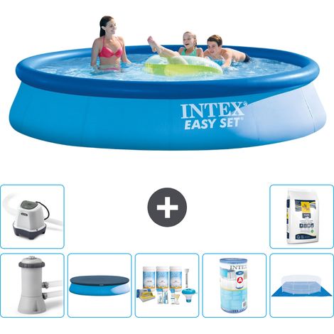 Intex Piscine Easy Set Ronde - 396x84 cm - 8-pièces S31101 (1/5)