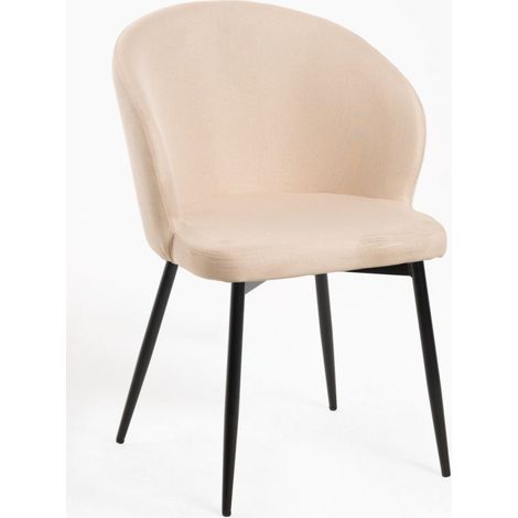 Sillas Comedor - Silla Cusa Tela - Beige (1/5)