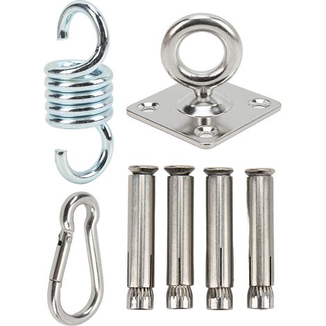 Kit de Suspension pour Hamac en Acier Inoxydable - Durable, Pratique et Facile à Installer pour Jardin ou Maison (1/5)