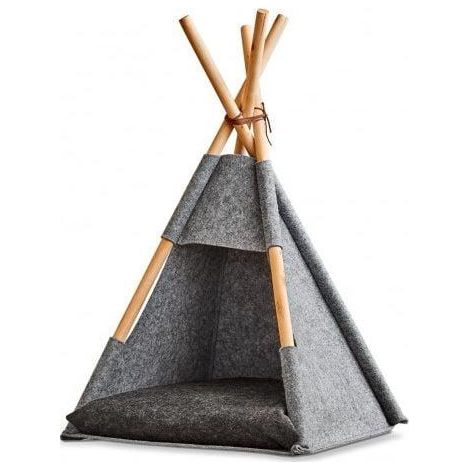 Tenda per gatti Zeller Tipi grigia 44x42x45/65 cm confortevole