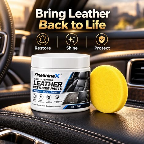 KineShineX Auto-Lederpflegepaste 30 g – Für Echtledersitze, Lenkräder, Türverkleidungen – Farbreparatur und -pflege (1/5)