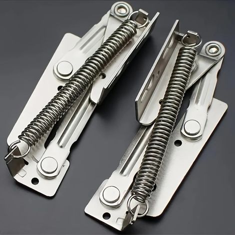 Deux charnières à ressort à 80 degrés sont utilisées pour les portes des armoires deux supports rabattables sont utilisés pour le dessus des armoires de cuisine. (1/5)