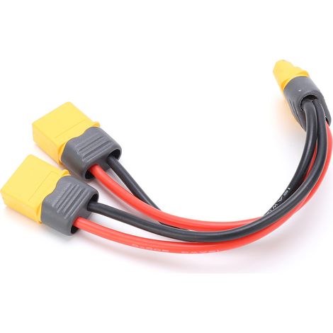 XT60 Y-Kabel kompatibel mit 2 männlichen XT60-Steckern auf 1 weiblichen XT60-Stecker für RC-LiPo-Akkus (1/5)