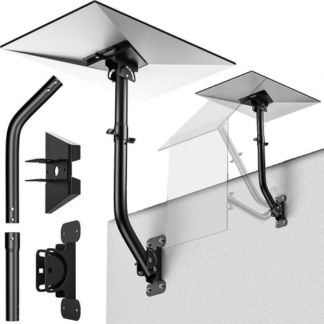 Mount 360°, Allongement Réglable kit de Montage Compatible avec Parabole Standard V3, Support Mural/Support de Toit pour kit Internet Satellite (1/5)