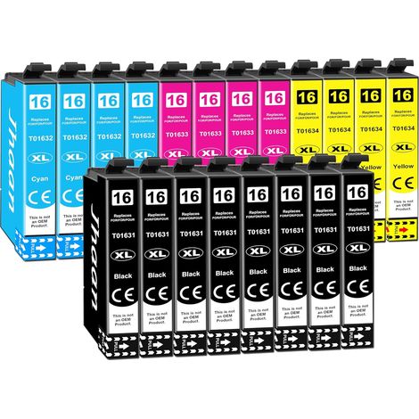 16XL Cartouches d'encre pour Cartouche Epson 16XL 16 XL, Lot de 20 (1/5)