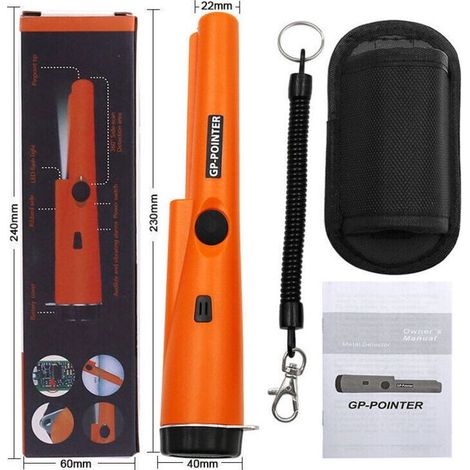 Vente chaude-Détecteur de Métaux Pinpointer, Metal Detector métal Pinpointer Accessoires de Détection de Pointeur de Métal Etanches à l'eau et à Balayage IP66 Etanches pour Chasse aux Trésors,de DEBU (1/5)