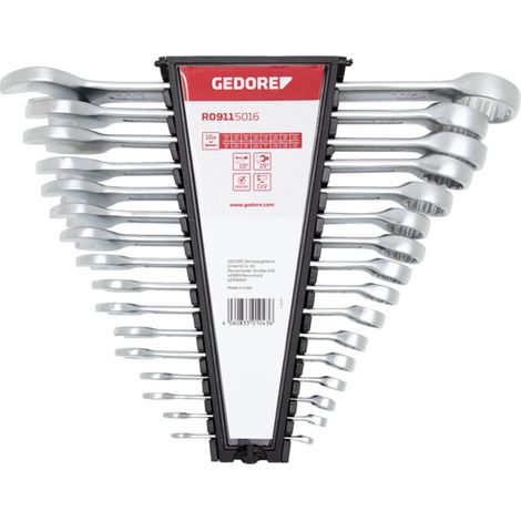 GEDORE RED 3301043 - Combinaison d'écrous évasés AF1/4-1.1/4 16 pcs , R09115016