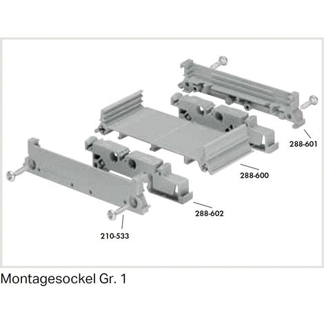 Seitenabschluss 288-601    Grau 1 St. WAGO 288-601