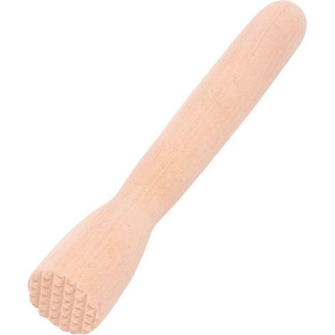 Bâtonnet à glace solide, pilon à aliments, presse-ail, couleur bois (1/4)