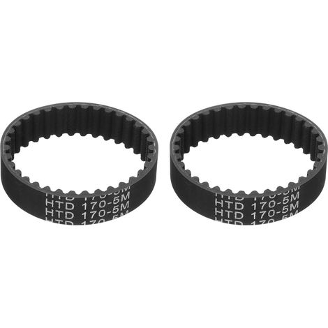 2pcs HTD-5M Rubber Timing Belt, 34 Tooth Closed Loop Synchronous Drive Belts for 3D Printer Pulleys, 170x15x3.6mm (Length x Width x Height) (1/5)