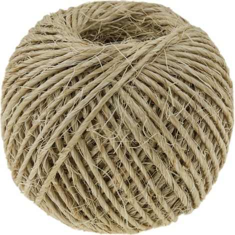 PrimeMatik - Ficelle sisal 1 brin 30 m x 2 mm naturel (1/5)