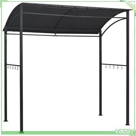 Belvédère de barbecue - FAFEICY - 48603 - 215x150x220 cm - Acier - Toit résistant aux intempéries (1/5)