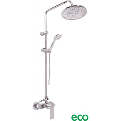 Colonne de douche NIL en laiton chromé H. 116 cm (1/4)