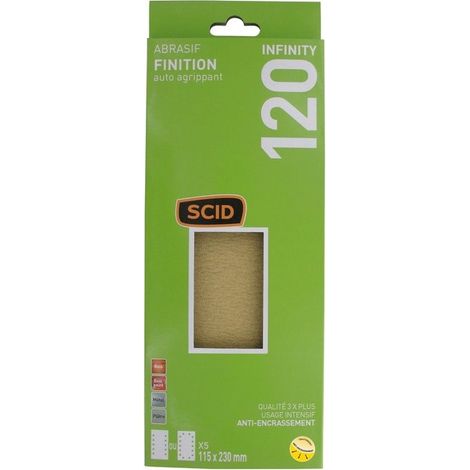 Patin auto-agrippant 115x230mm SCID Grain 120 Par5 (1/2)