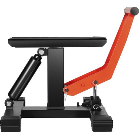 Elevador de motocicletas, resistente, altura ajustable, negro. (1/2)