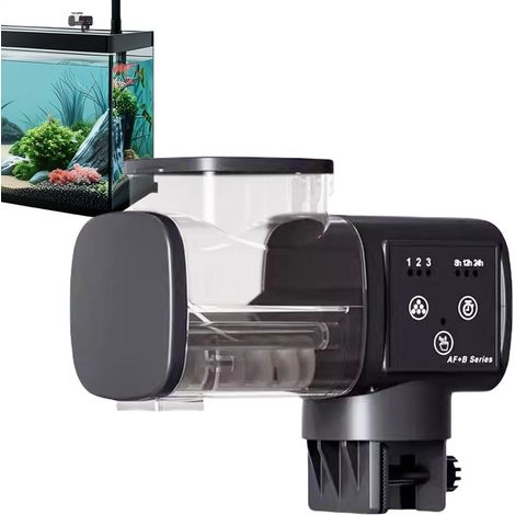 Automatischer, intelligenter und wasserdichter Fischfutterautomat Aquarium-Futterautomat für Kampffische und Goldfische – Ideal für Reisen, Teiche, Zuhause, Wochenenden und Feiertage (1/5)