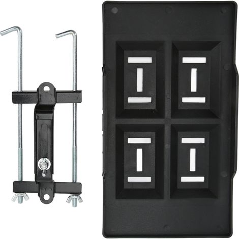 Ensemble de supports de fixation pour batterie de voiture, fentes encastrées, charge robuste pour batteries des séries 27, 30 et 31 (34Plateau 27Support) (1/5)
