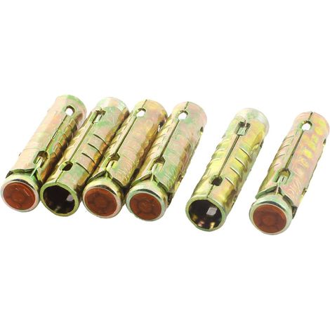 6 pièces M12 Gewinde 18mm manchon fendu en métal escalier expansion boulons d'extension 73mm