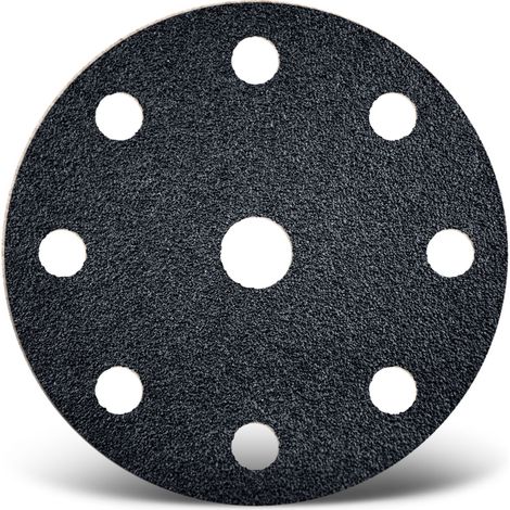 MENZER Black Klett-Schleifscheiben, 150 mm, 9-Loch, f. Exzenterschleifer, Siliciumcarbid (25 Stk.) K36