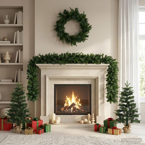 vidaXL Set de mini árboles de Navidad 90 cm PVC y PE Verde (1/5)