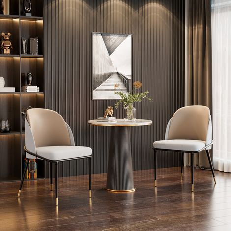 Set di 2 Sedie da Pranzo in Ecopelle Antigraffio Sedie cucina Moderne (1/5)