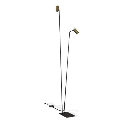 Lampadaire LED Nowodvorski MONO 7712 noir/or GU10 x2