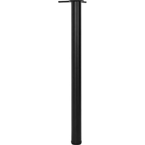 4 pieds de table réglables en hauteur 870 mm Noir