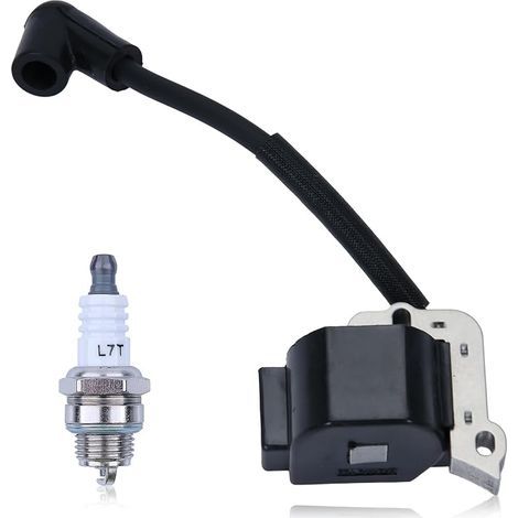 FS55 FS38 Kit de Bobine d'allumage Pour FS45 FS55R HS45 FS46 FC55 HL45 KM55 Tondeuse à gazon, Bobine d'allumage avce Bougie d'allumage, Remplacement 4140 400 1308