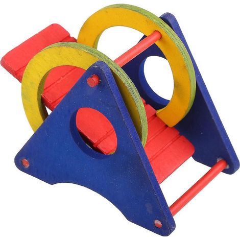 Kauspielzeug für Hamster, Holzschaukel, Hängebrücke, essbare Leiter für kleine Meerschweinchen (1/4)