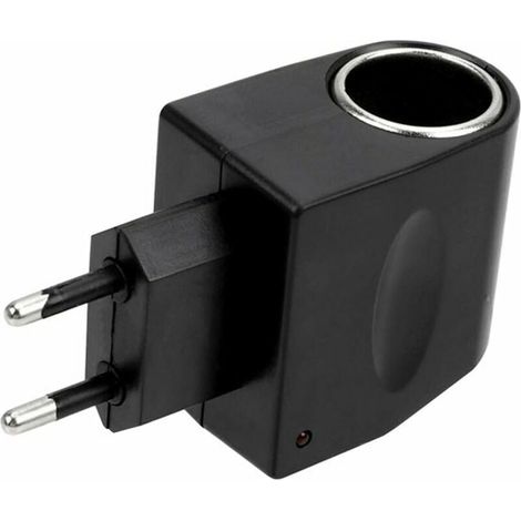 Convertisseur De Puissance De Voiture 220V à 12V,Adaptateur Secteur Allume-Cigare De Voiture Pour Alimentation Onduleur AC à DC Pour Voiture Van Camion éLectrique,RéGlementations EuropéEnnes (1/5)