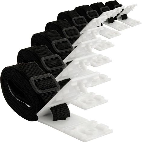 Set mit 8 Haltebändern, Gurten und Clips für Poolaufroller, Ersatzteile für mobile Aufrollsysteme, Planen und Poolabdeckungen (1/5)