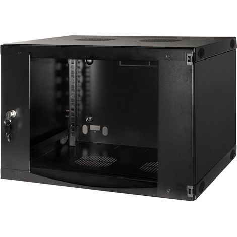 LOGILINK Boîtier mural 19" W06F64B, monobloc, 6U, gris foncé (1/5)