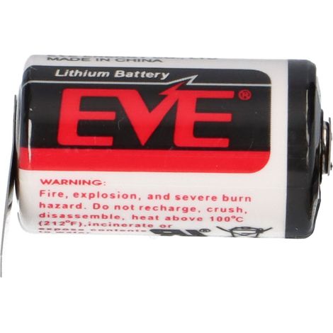 EVE Lithium 3,6V Batterie ER14250 1/2 AA Lötfahne U (1/5)