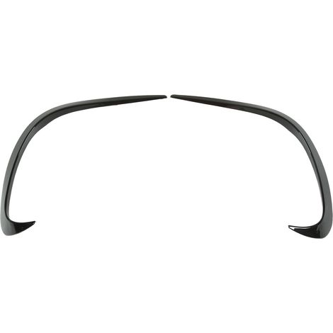 Universeller Stoßstangen-Lippendiffusor, kratzfester Frontstoßstangen-Luftspoiler, glänzend schwarz, passgenau für Pkw